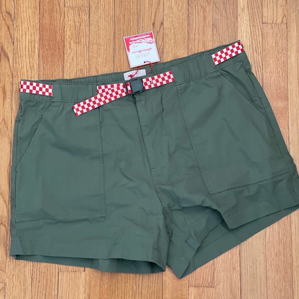 The Great + Eddie Bauer The Hiking Shorts - Clover - Women’s Size 18W - New - Picture 2 of 7